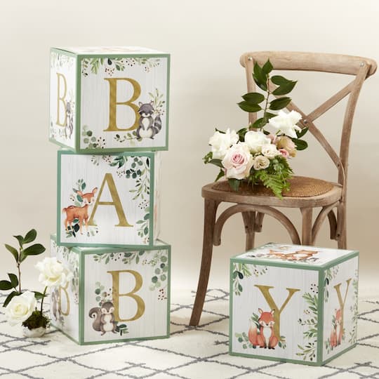 Kate Aspen® Woodland Baby Block Box Set